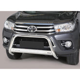 Toyota Hilux Mk8 2016-2020 - Misutonida Ec Approved Front A-bar - 63mm - Stainless Finish